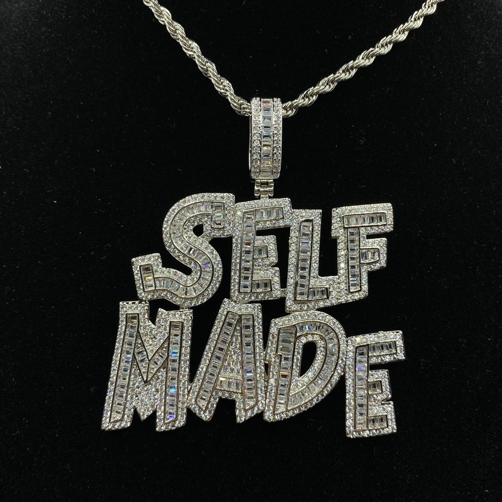Iced Out Letters SELF MADE Necklace